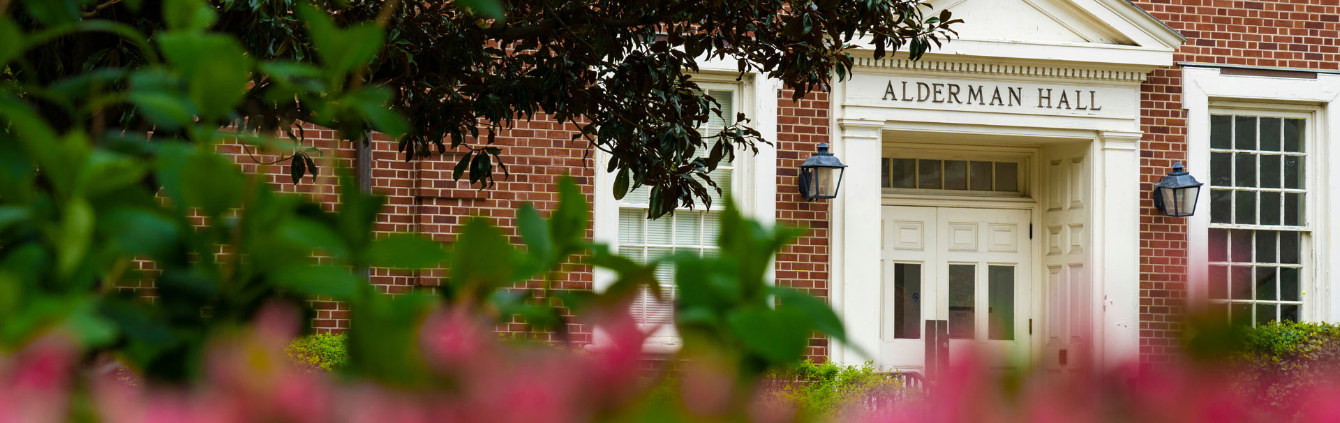 Alderman Hall, where the Chancellor's Office is