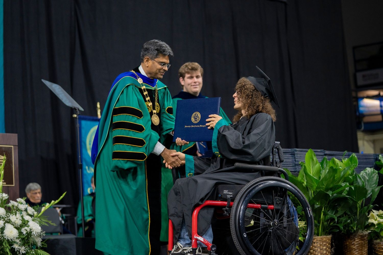 Chancellor at commencement